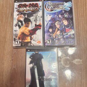 PSP Games CIB: Crisis Core Final Fantasy VII, Tekken, Phantasy Star